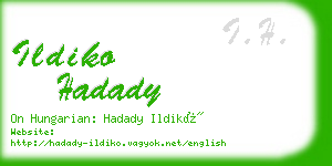 ildiko hadady business card